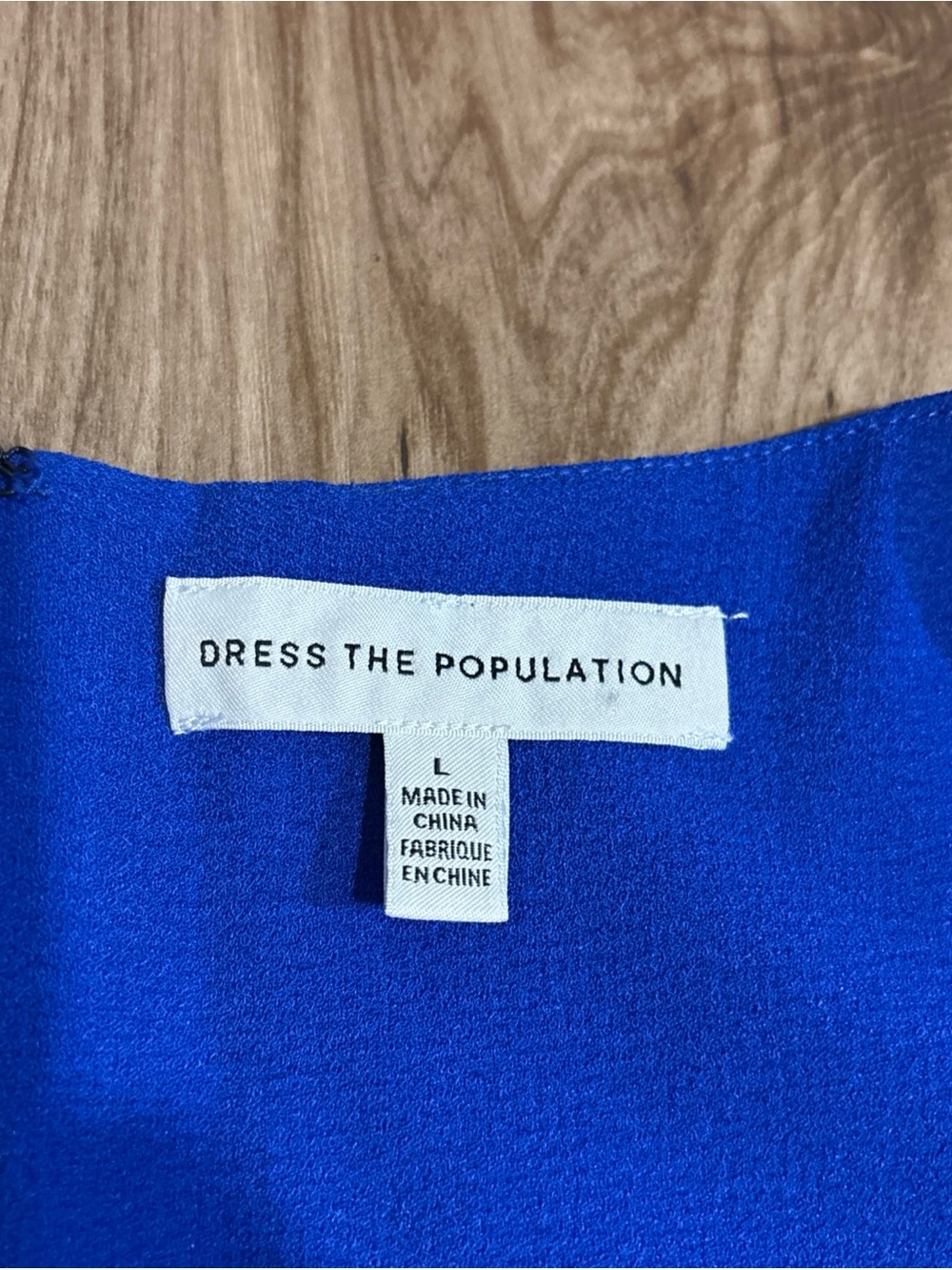 NEW Dress The Population Elle Sweetheart Neck Sheath Midi Dress Size L Blue - Picture 7 of 11
